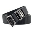 thumbnail image 1 of Jessboyy Men's Canvas Woven Belt No Hole Automatic Buckle Ratchet Belts Work Casual Outdoor Hiking Adjustable Web Belt Gray,Free Size, 1 of 7