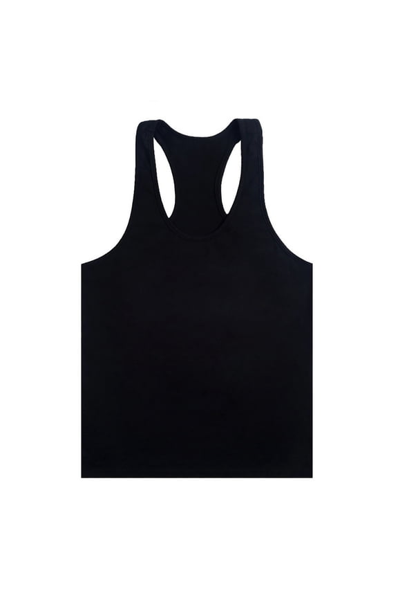 Men's Stringer Tank Tops Lightweight Cotton Athletic Bodybuilding Racerback Tank Tops Workout Fitness Muscle Sleeveless Shirts Black,XXL