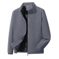 thumbnail image 1 of Jessboyy Mens Bomber Jackets Work Casual Stand Collar Zip up Windbreaker Jacket no Hood Golf Outdoor Going Out Gray,L, 1 of 8