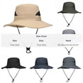 thumbnail image 1 of Jessboyy Mens Gardening Sun Hats with UV Protection Wide Brim Outdoor Bucket Hat Breathable Summer Hiking Hats Black, 1 of 6