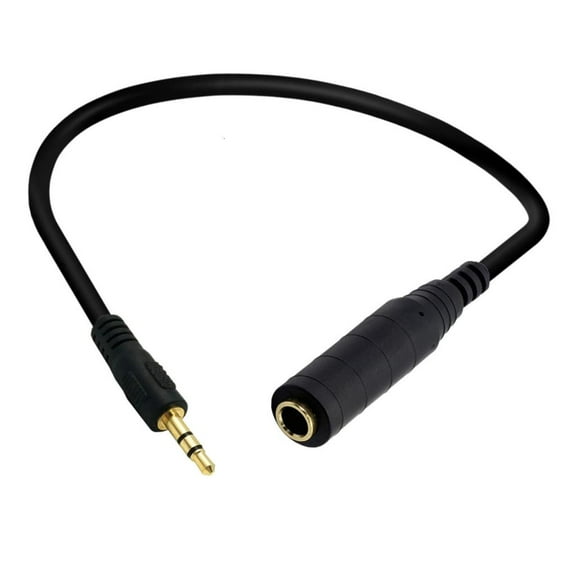 Jesscasday 1/4" Female to 1/8" Male Mono/Stereo Audio Cable for phone,Computer 3.5mm Device
