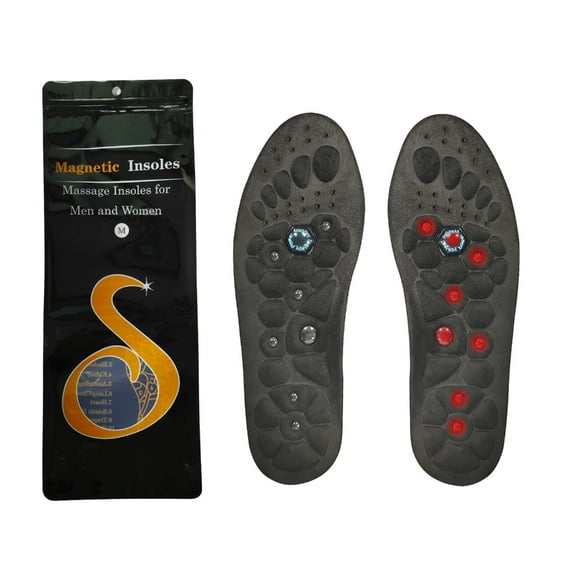 Jesscasday 1 Pair Acupressures Insoles Breathable Massage Insoles Magnetic Insoles for Sport