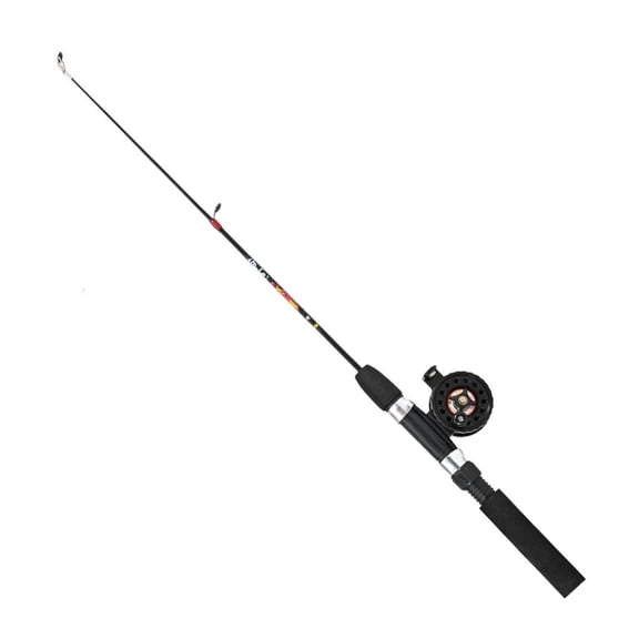 Jesscasday 1 Set Fishing Rod With Fishing Reel Ultra Short Portable Mini Winter Outdoor Ice