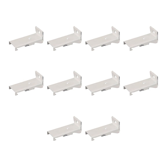 Jesscasday 10 Piece Universal Flexible Curtain Track Brackets Wall Mounting Hardware Set