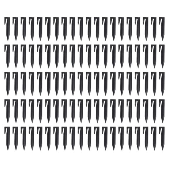 Jesscasday 100Pcs Ground Spikes Landscape Edging Stakes for Boundaries Wire Installation