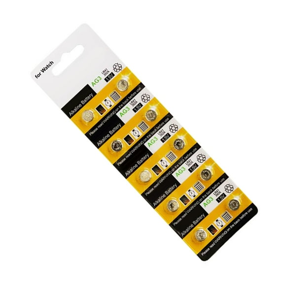 Jesscasday 10PCS/20pcs AG3 LR41 736 Button Coin Cell Batteries 1.5V for Watches Toy