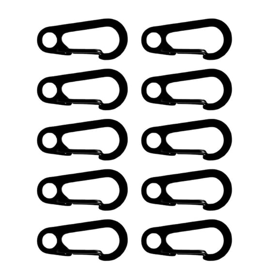 Jesscasday 10Pcs Carabiner Hook for Outdoor Hiking, Small Carabiners for Leashes Harnesses