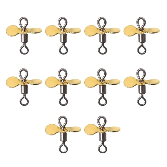 Jesscasday 10Pcs DIY Fishing Lures Hook Baits Fishing Accessories Plug Casting Propeller Spinnerbait Stainless Spinnerbait Props