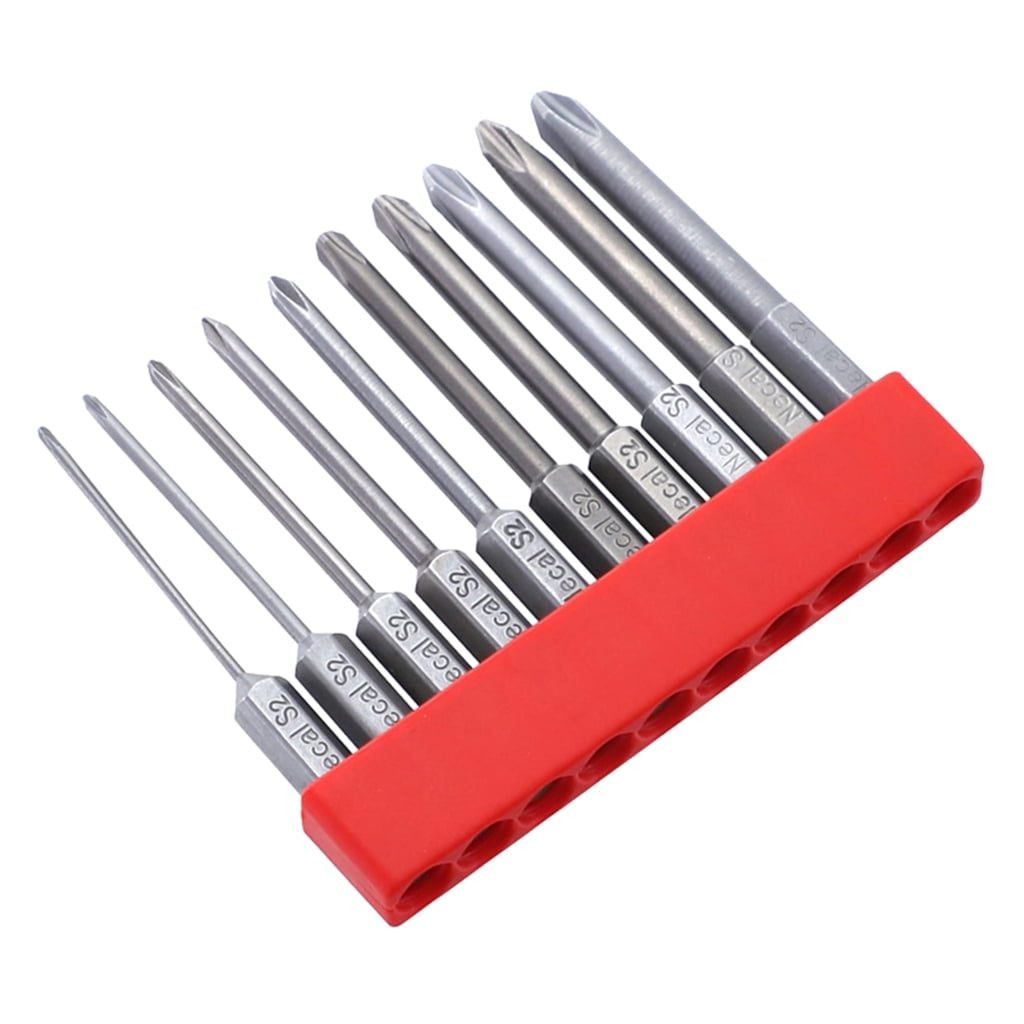 Jesscasday 10Pcs Electrician Screwdriver Bits PH0 PH1 PH2 Cross ...