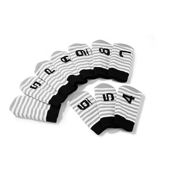 Jesscasday 10Pcs Golfing Mallet Putter Head Cover Golfing Club Putter Knitted Headcover