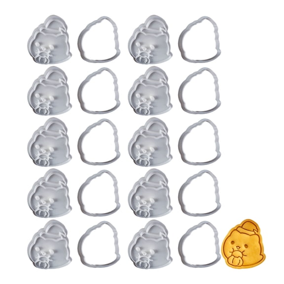 Jesscasday 10Pcs Japanese Style Cats Shaped Cookie Mould Biscuits Cutter Molds for Baking Halloween Themed Animal Dessert Molds