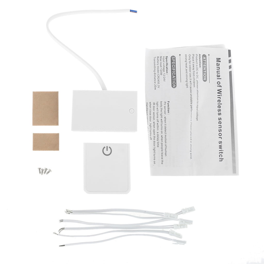 Jesscasday 12V-24V Wireless Remote Control Switch Touch On/OFF Switch ...