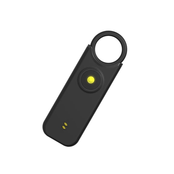 Jesscasday 135dB Defense Alarm Keychain Vibration Induction Security Alarm Flashlight Rechargeable Anti Wolf Safety Device