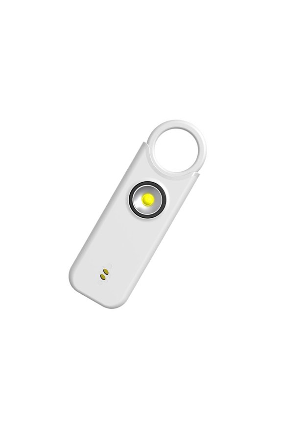 135dB Defense Alarm Keychain Vibration Induction Security Alarm Flashlight Rechargeable Anti Wolf Safety Device