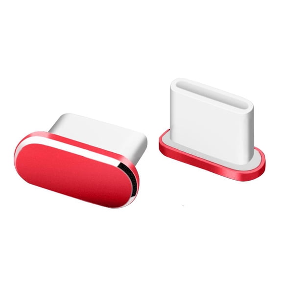 Jesscasday 1Piece Metal Dust Cap Charging Port Protector Earphone Jack USB Type-C Dust Plug