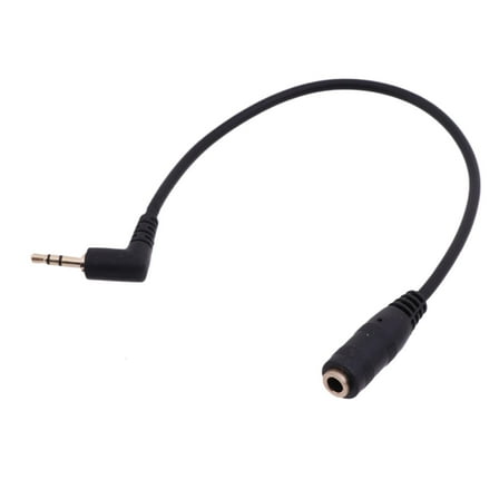 Jesscasday 2.5mm Male to 3.5mm Female Stereo Audio Jack Adapter Cable for Headphone 20cm