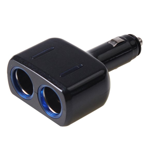 Jesscasday 2 in 1 Power Lighter Splitter 80W Car Charger Adapter with LED Light 12V/24