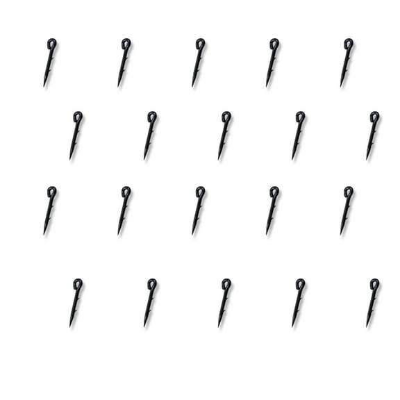 Jesscasday 20Pcs Hair Rig Carps Feeder Fishing Tackle Metal Baits Spikes Fishing Hook Set