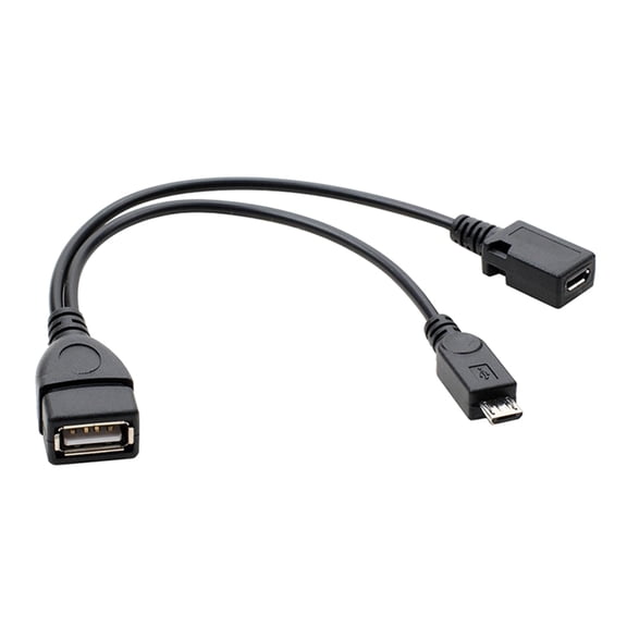 Jesscasday 20cm OTG Cable Portable OTG USB Female Splitter Adapter