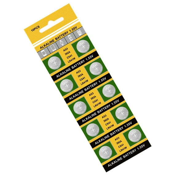 Jesscasday 20pcs/10Pcs AG3/736/LR41 Button Batteries Stable Voltages for Small Electronics