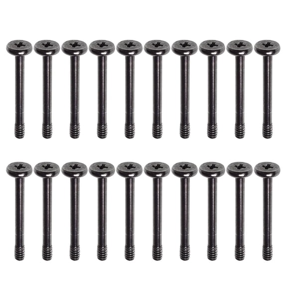 Jesscasday 20PCS Long Phillips Flat for Head Mount Screws PC for Case Video Card Screw 6#-