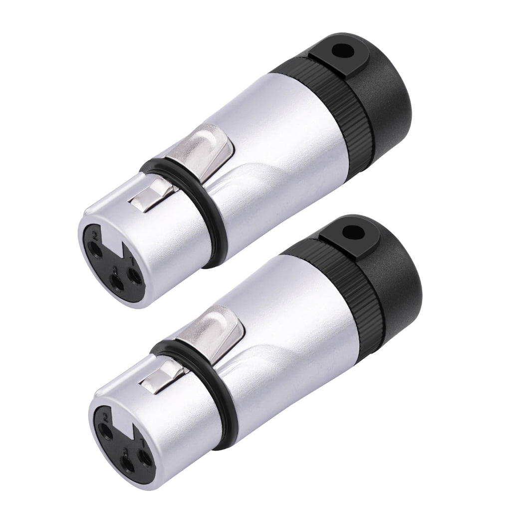 Jesscasday 2PCS Mic Solder Connectors, 3Pin Male And Female Microphone ...
