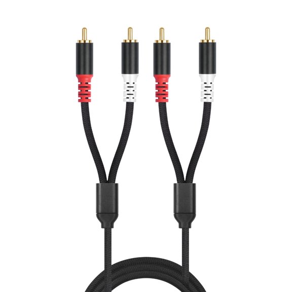 Jesscasday 2RCA Male to 2RCA Male Stereo Sound Cable for Home Theater HDTV Gaming Console