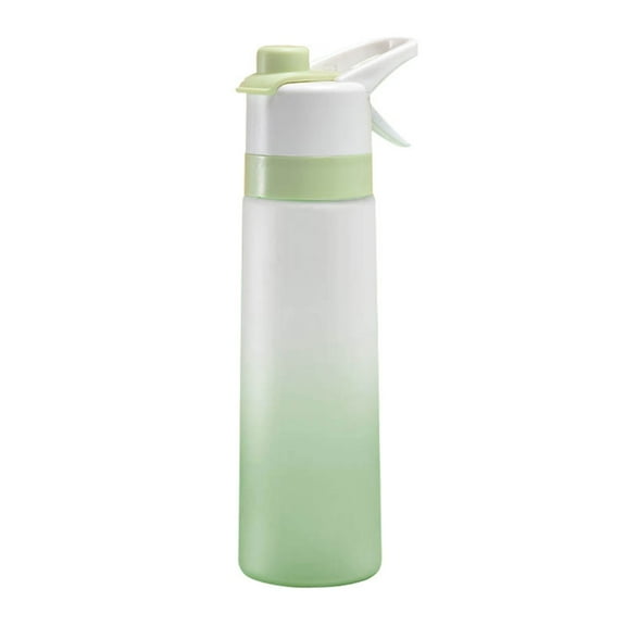 Jesscasday 2in1 Misting Water Bottle Reusable Sports Water Bottle with Spray Leakproof Drinking Bottle for Outdoor Hydration