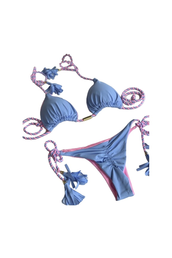 2pcs Bikini Set Swimsuits String Sexy Bathing Suit Triangle-Bikini Set Beachwear