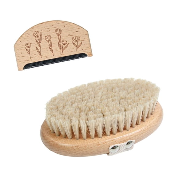 Jesscasday 2piece Wood Cashmeres Combs Lints Brush Removers Combs for Removes Pilling Puzzs