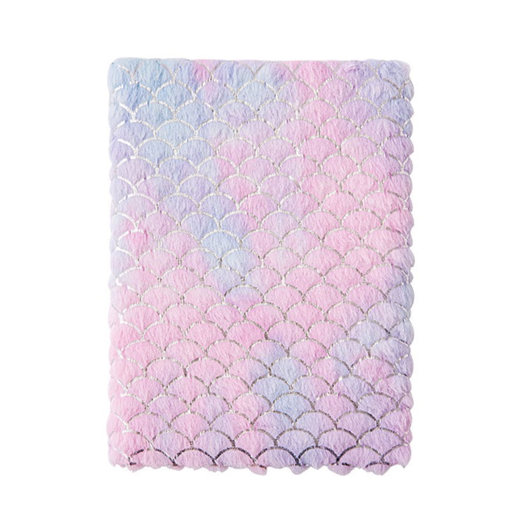 Jesscasday 2x A 4 Notepads Plush Notebook Stationery Notebooks Journal Notebook Gradient Notebook Travel Notepads for School Office