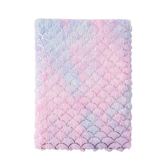 Jesscasday 2x A 4 Notepads Plush Notebook Stationery Notebooks Journal Notebook Gradient Notebook Travel Notepads for School Office