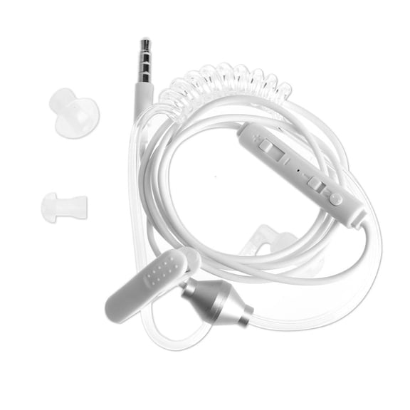 Jesscasday 3.5mm In-Ear Anti-Radiation Earphone Air Spring Duct With Mic For Smart Phone