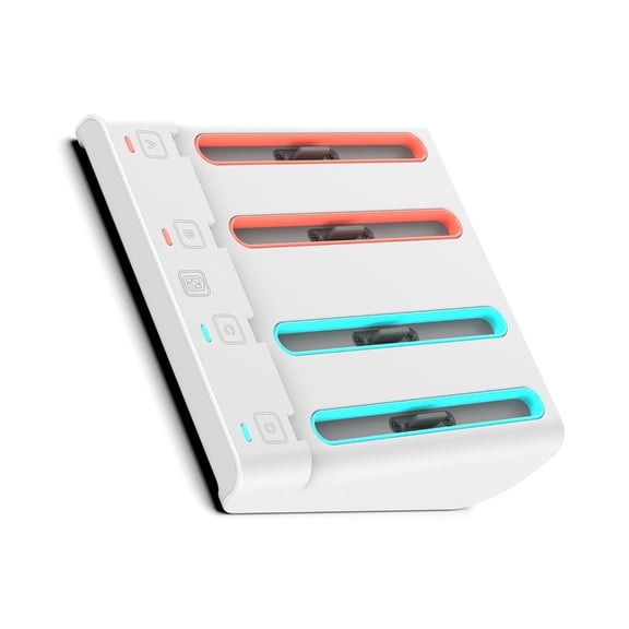 Jesscasday 4 Port Charging Dock For Game Controller Power Delivery Charging Docking Station Stand Dock with LED Display Light