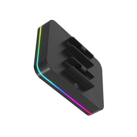 Jesscasday 4-Port Charging Holder Base for NS2 Game Controller with LED Light