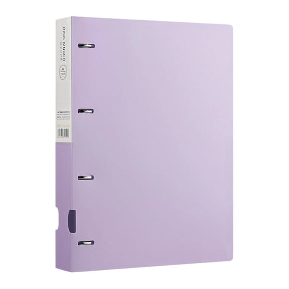 Jesscasday 4-Rings Binders A4 File Folde Display Book 4 Hole Binders Folders for School