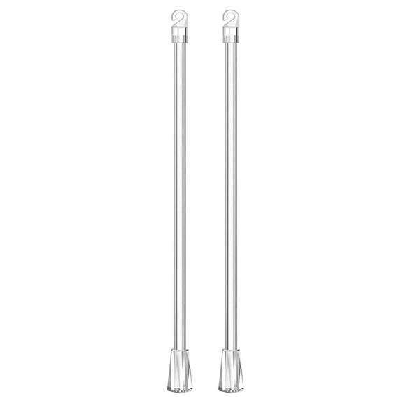 Jesscasday 43cm Curtain Extension Pull Rod Blind Wand Vertical for Blinds with Easy Grip Handle Home Window Decoration