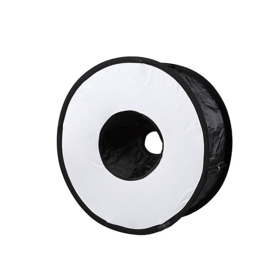 Jesscasday 45CM Universal Softbox Compatibles Flash and LED for Macroed Portrait Studio Use Portable Portrait Light