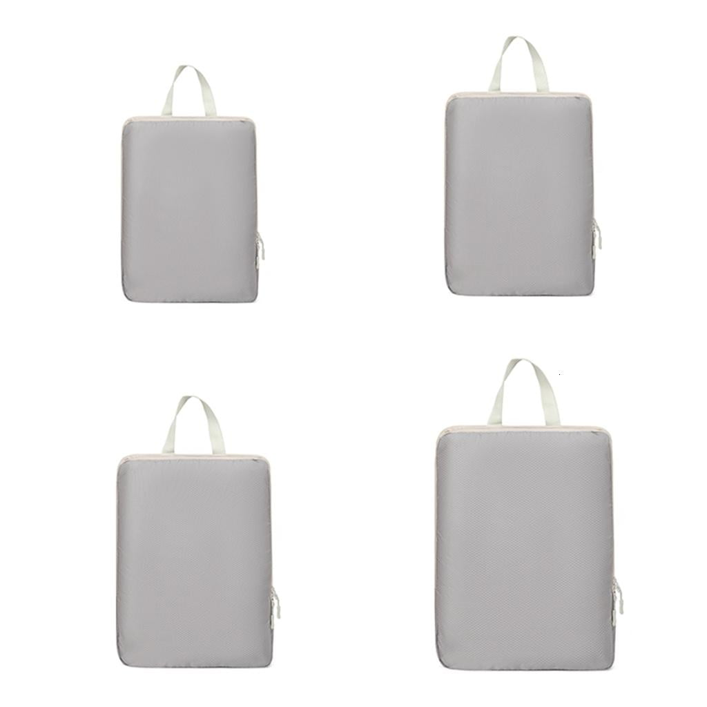 Jesscasday 4Pack Travel Luggage Organizer Packing Cubes Suitcase Compression Packing Cubes