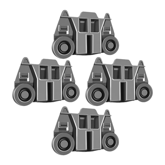 Jesscasday 4Pcs W10195417 Dishwasher Rack Roller Wheel Heat Resistant Quick Installation