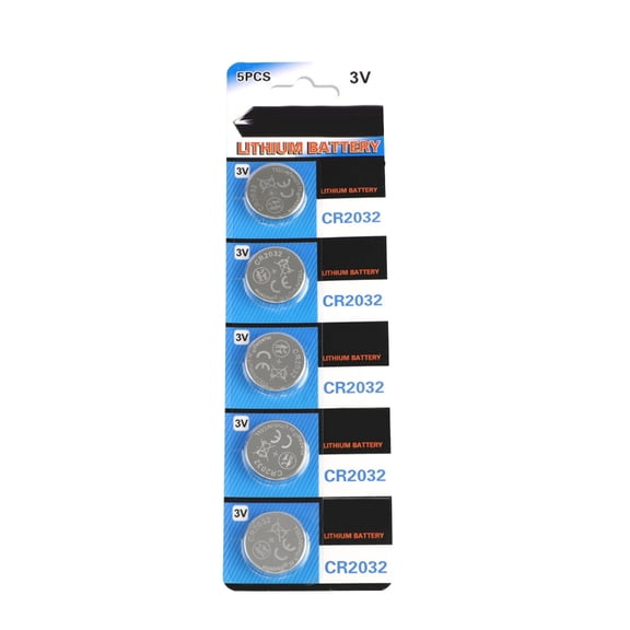 Jesscasday 5/10Pcs CR2032 3V Lithium Button Cell Battery for Watches Temperature Sensors Water Bottles Remote Controllers Toy