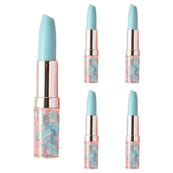 Jesscasday 5 Pcs Highlighter Pen Highlighters Set Lipstick Shape Highlighter Markers