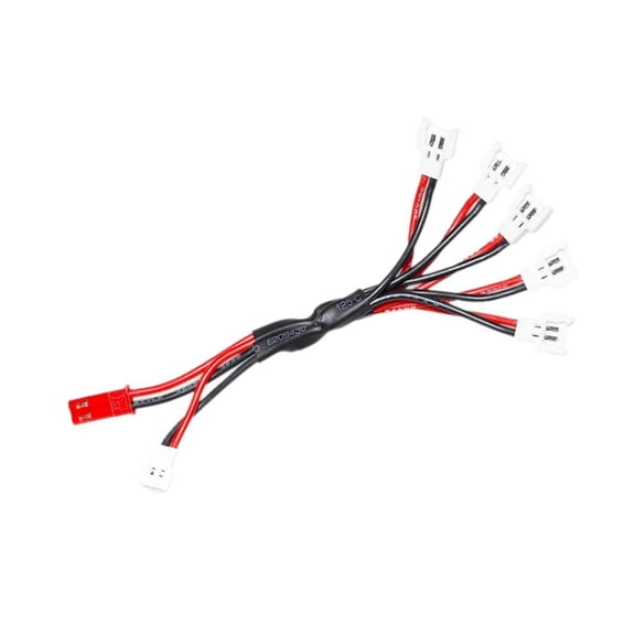 Jesscasday 5 in 1 Charging Cable for V911/H36 Portable XH2.54 Plug 3.7V Li-Po Battery Charging Cord Multiple Connector 2 to 5