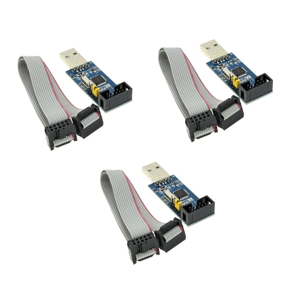 Jesscasday 51 AVR USB ISP Microcontroller Programming Tool - Quick Download Speed