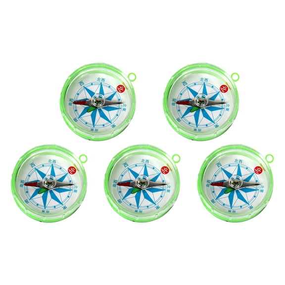 Jesscasday 5Pcs Professional Pocket Compass Portable Compass Outdoor Hiking Compass 45mm