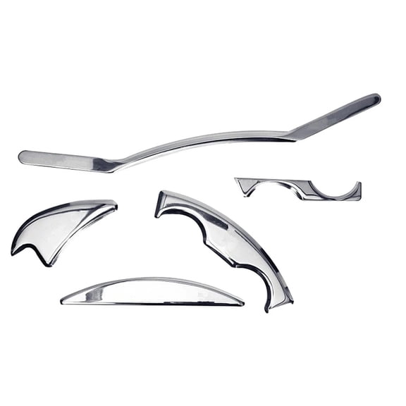 Jesscasday 5Pcs/Set Stainless Steel Tissue Therapy Muscle Massage Tools Whole Body Relaxation Deep Tissue Recovery Promote Blood Circulation