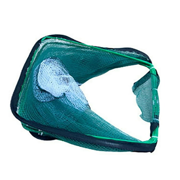 Jesscasday 6 Hole 8 Hole Shrimp Cage Mesh Crabbing Equipment Fishing Trap Net, Fishing Net Shrimp Cage Foldable Fishing Net Trap