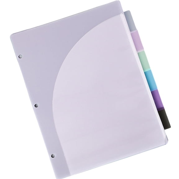 Jesscasday 6 Pockets Document Sorting Folder With 6 Colored Dividers Letter Size Water Resistant File Organiser with Removable Page