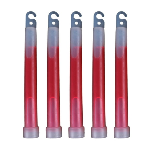Jesscasday 6Inch Bright Glow Sticks Emergency Bright Chem Glow Stick UV Glows Light up to 12 Hour Durations for Party & Activities