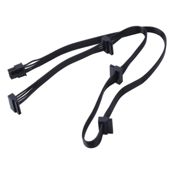 Jesscasday for RM550x RM650x 6PIN to 4x SATA Power Module Cable for RM750x RM850x RM1000x